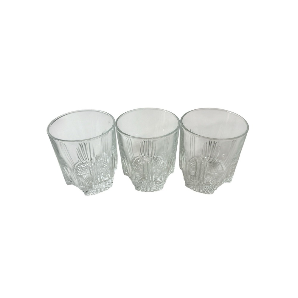 Vintage Bormioli Rocco Selecta Whiskey Glasses Set Of 3 Clear